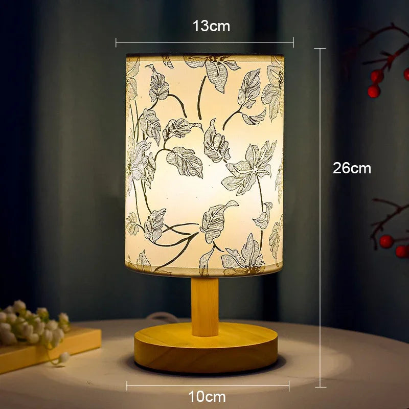 Aurelo Japandi Tischlampe mit dezentem LED-Licht | Temsk