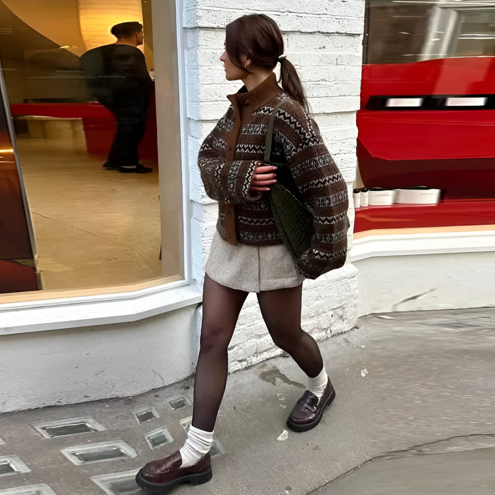 Wintergefütterte Thermoleggings mit transparentem Look für Winterbekleidung | Temsk