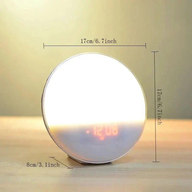 SunriseGlow Alarm Clock With Sunrise Simulation And Nature Sounds | Temsk