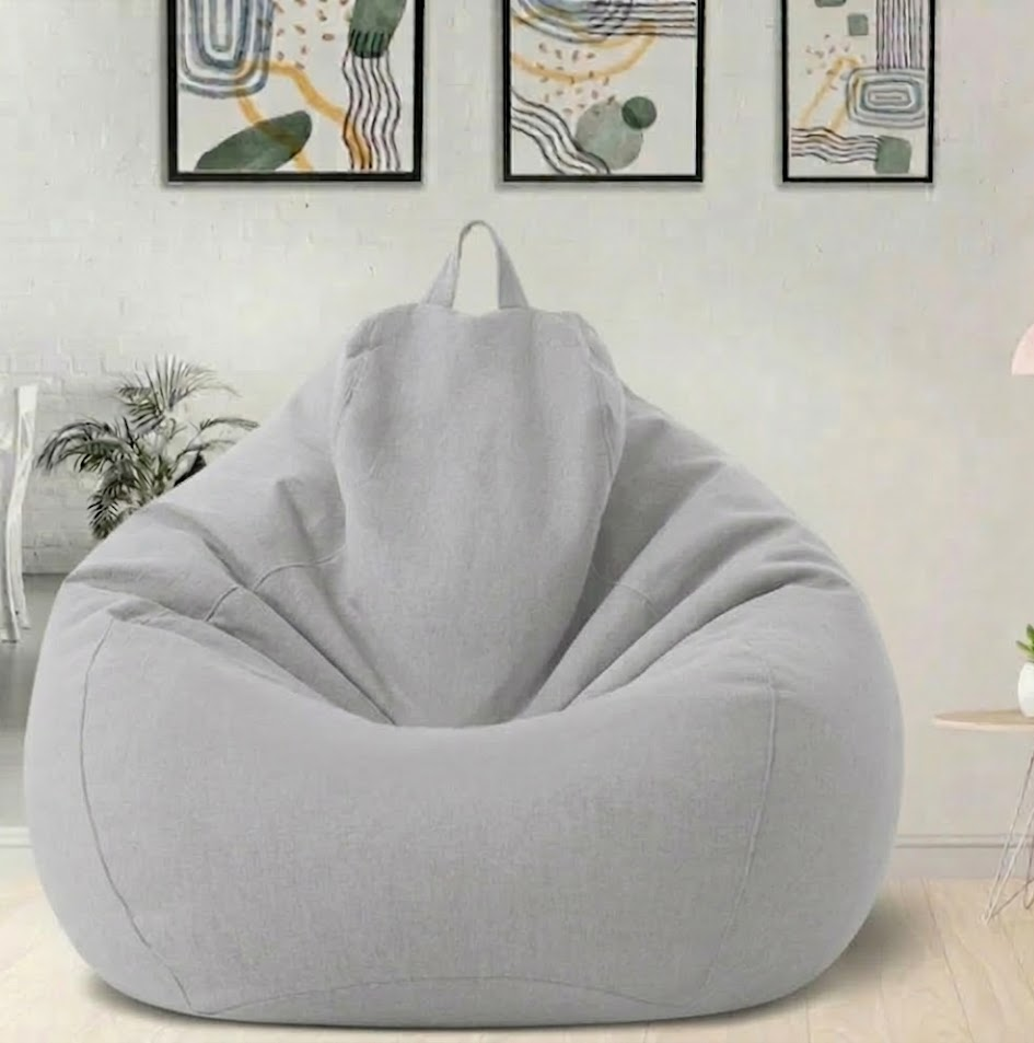 Leinenoptik ergonomischer Sessel für Entspannung zu Hause | Temsk