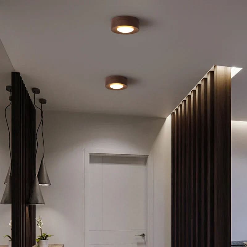 Walnut LED sufitowa lampa oszczędzająca energię | Temsk