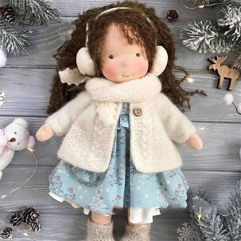 Aurora Handmade Waldorf Doll With Accessories For Creative Play | Temsk
