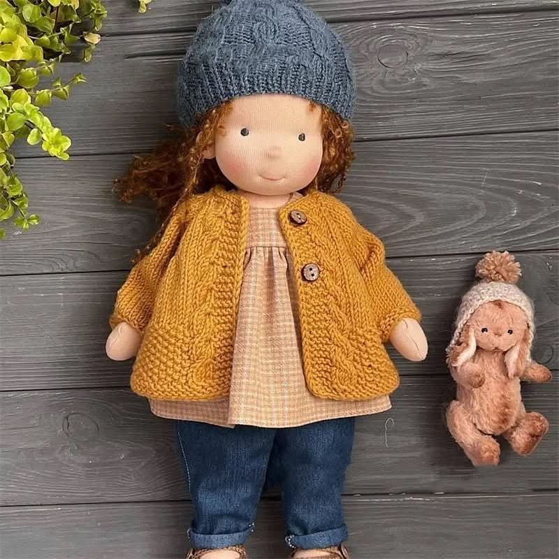Aurora Handmade Waldorf Doll With Accessories For Creative Play | Temsk