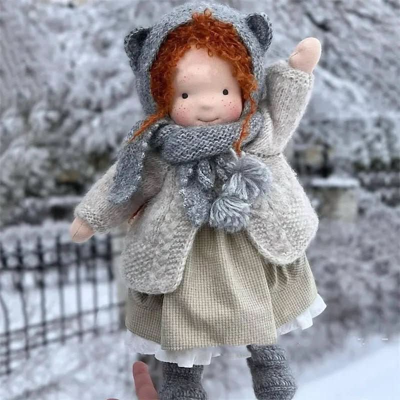 Aurora Handmade Waldorf Doll With Accessories For Creative Play | Temsk