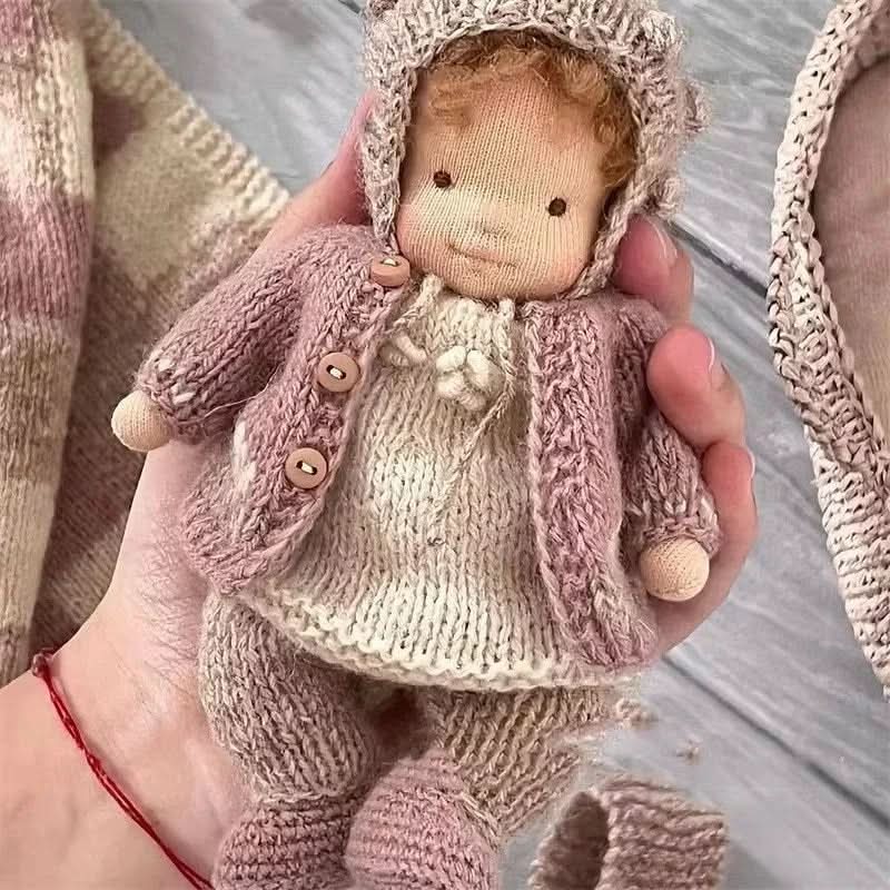Aurora Handmade Waldorf Doll With Accessories For Creative Play | Temsk