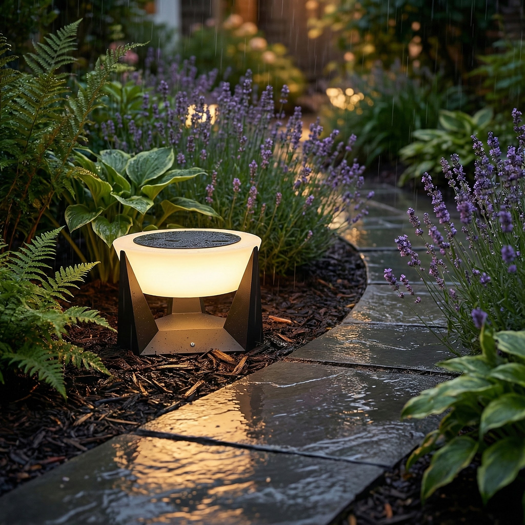 NovaLuxe Modern Elegant Solar Garden Outdoor Accent Light | Temsk