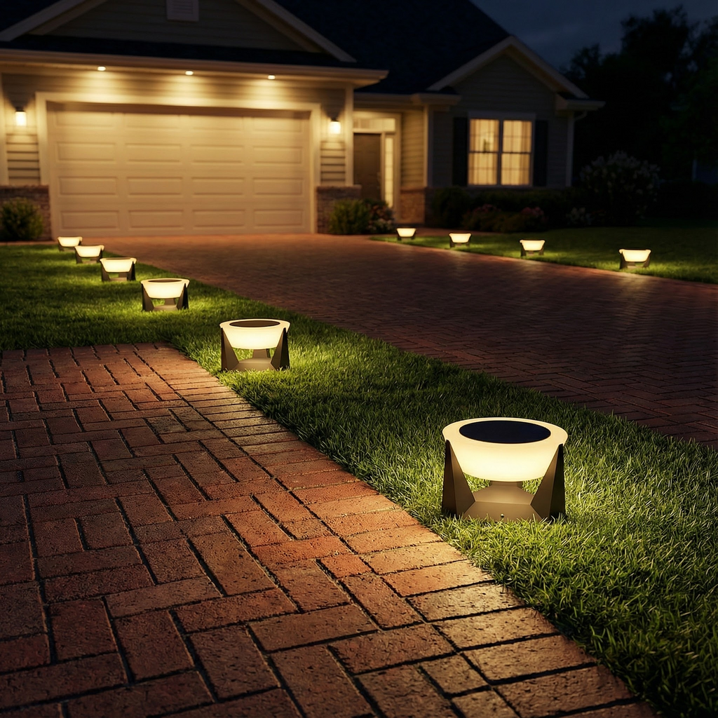 NovaLuxe Modern Elegant Solar Garden Outdoor Accent Light | Temsk