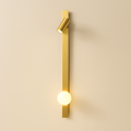 LumaNova Elegant Modern Metal Wall Sconce With Glass Globe Light | Temsk