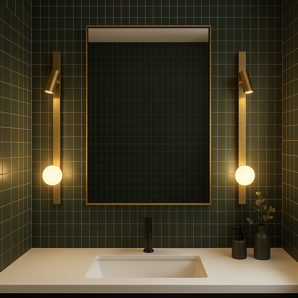 LumaNova Elegant Modern Metal Wall Sconce With Glass Globe Light | Temsk