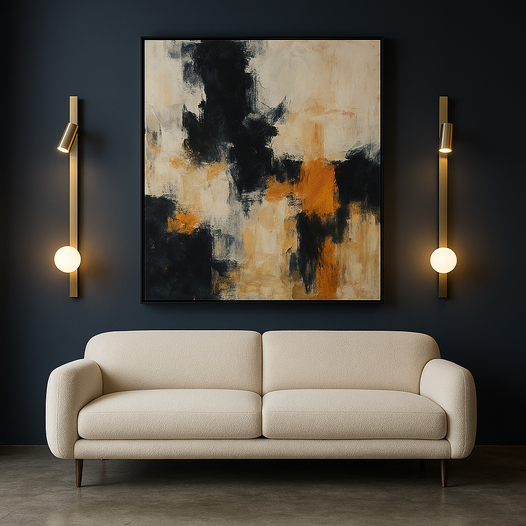 LumaNova Elegant Modern Metal Wall Sconce With Glass Globe Light | Temsk