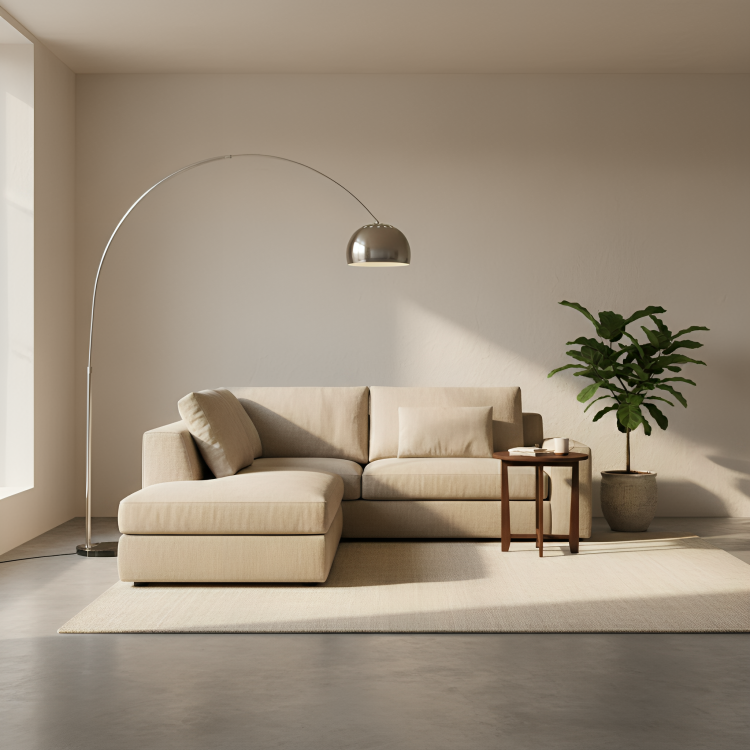 Luxora Modern Chrome Arc Floor Lamp With Adjustable Design | Temsk