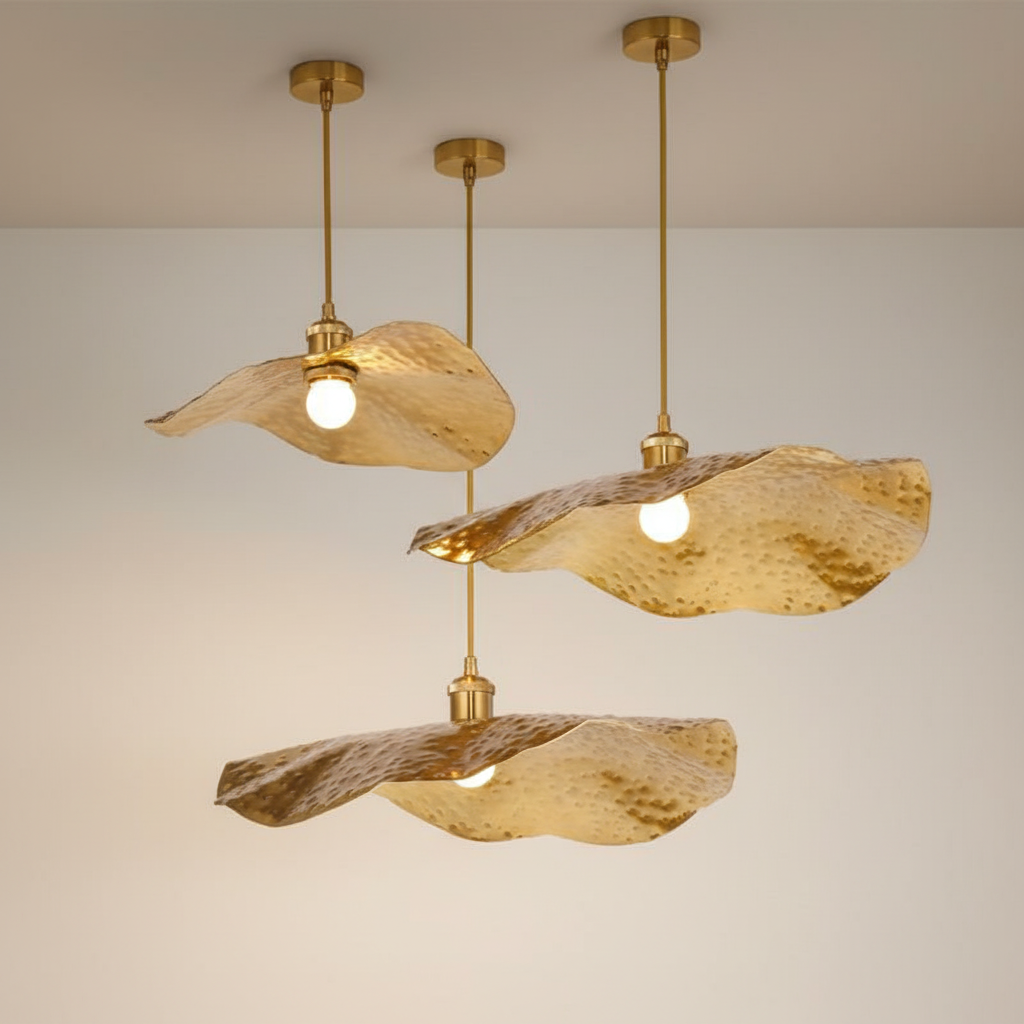 Nova Brass Flush Mount Ceiling Light Fixture For Modern Interiors | Temsk