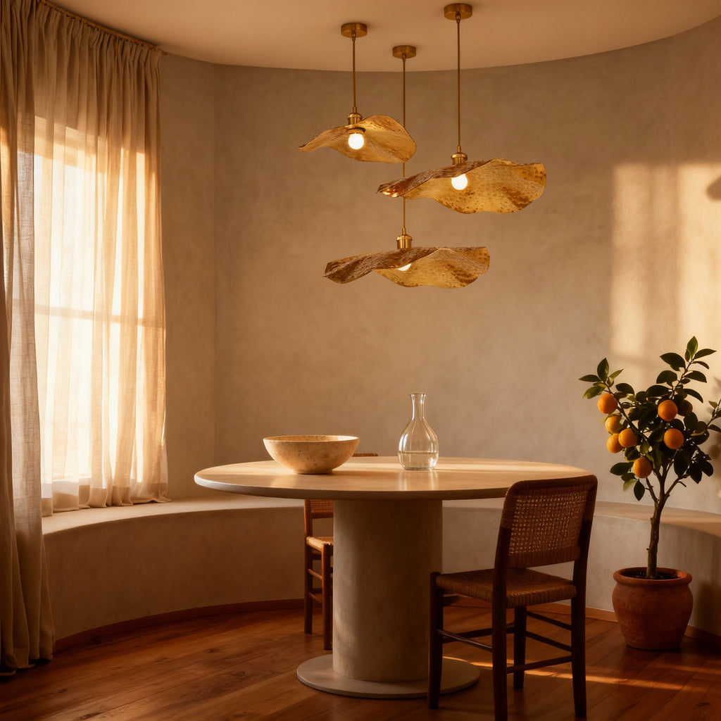 Nova Brass Flush Mount Ceiling Light Fixture For Modern Interiors | Temsk