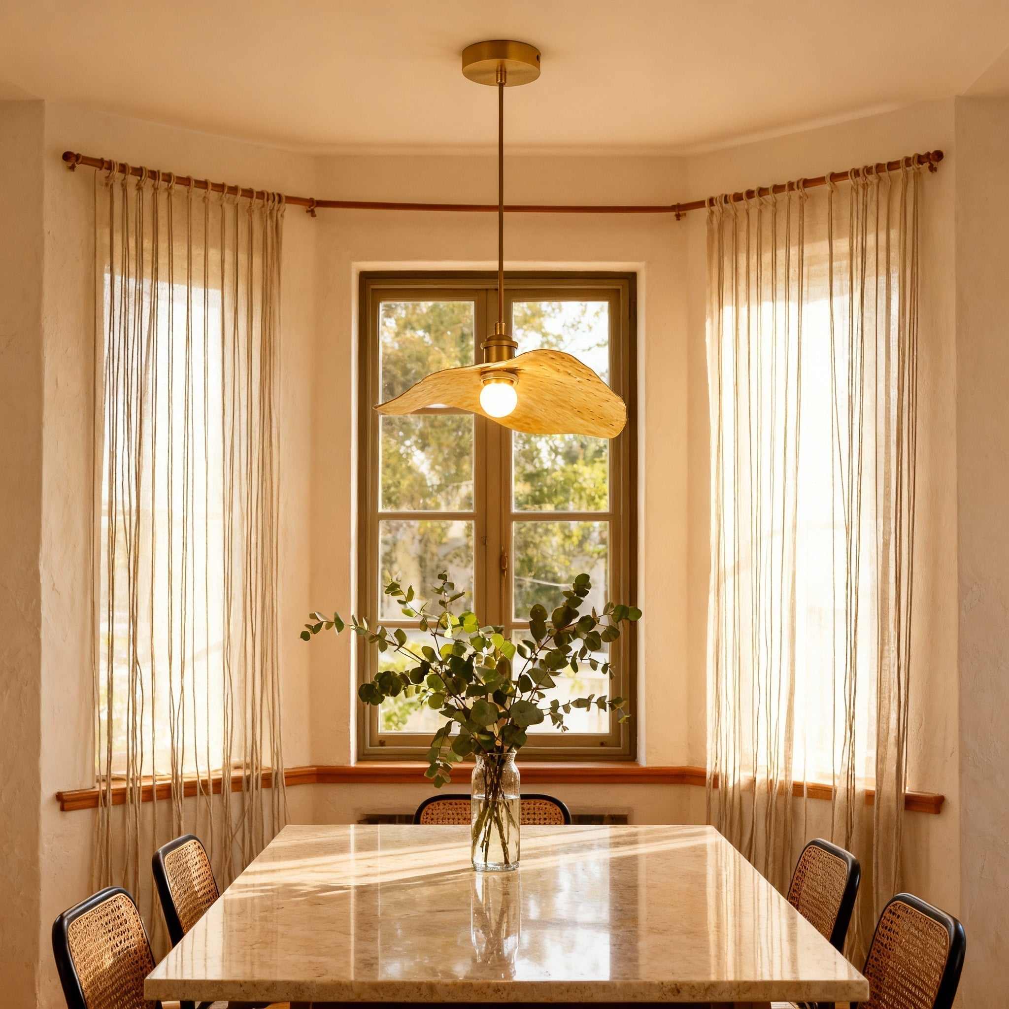 Nova Brass Flush Mount Ceiling Light Fixture For Modern Interiors | Temsk