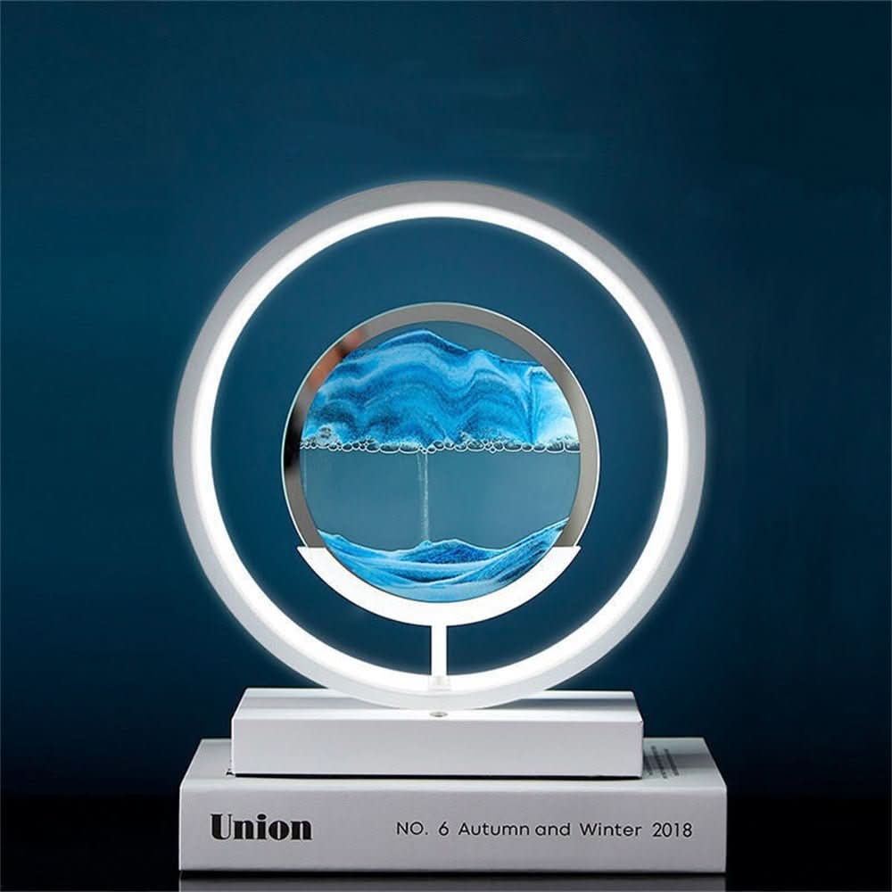 Flow Sand 3D LED Sand Art Table Lamp With USB Charging For Relaxing Ambiance | Temsk