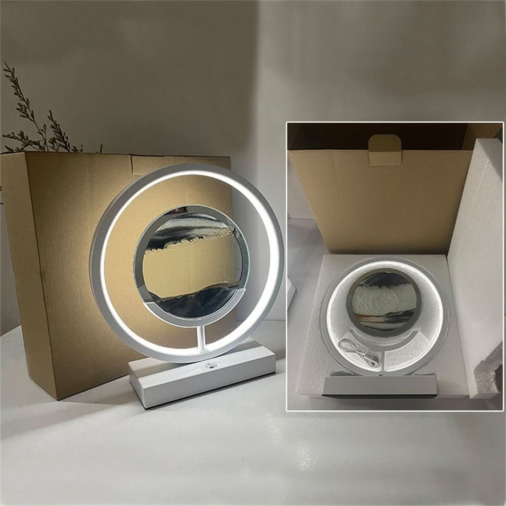 Flow Sand 3D LED Sand Art Table Lamp With USB Charging For Relaxing Ambiance | Temsk