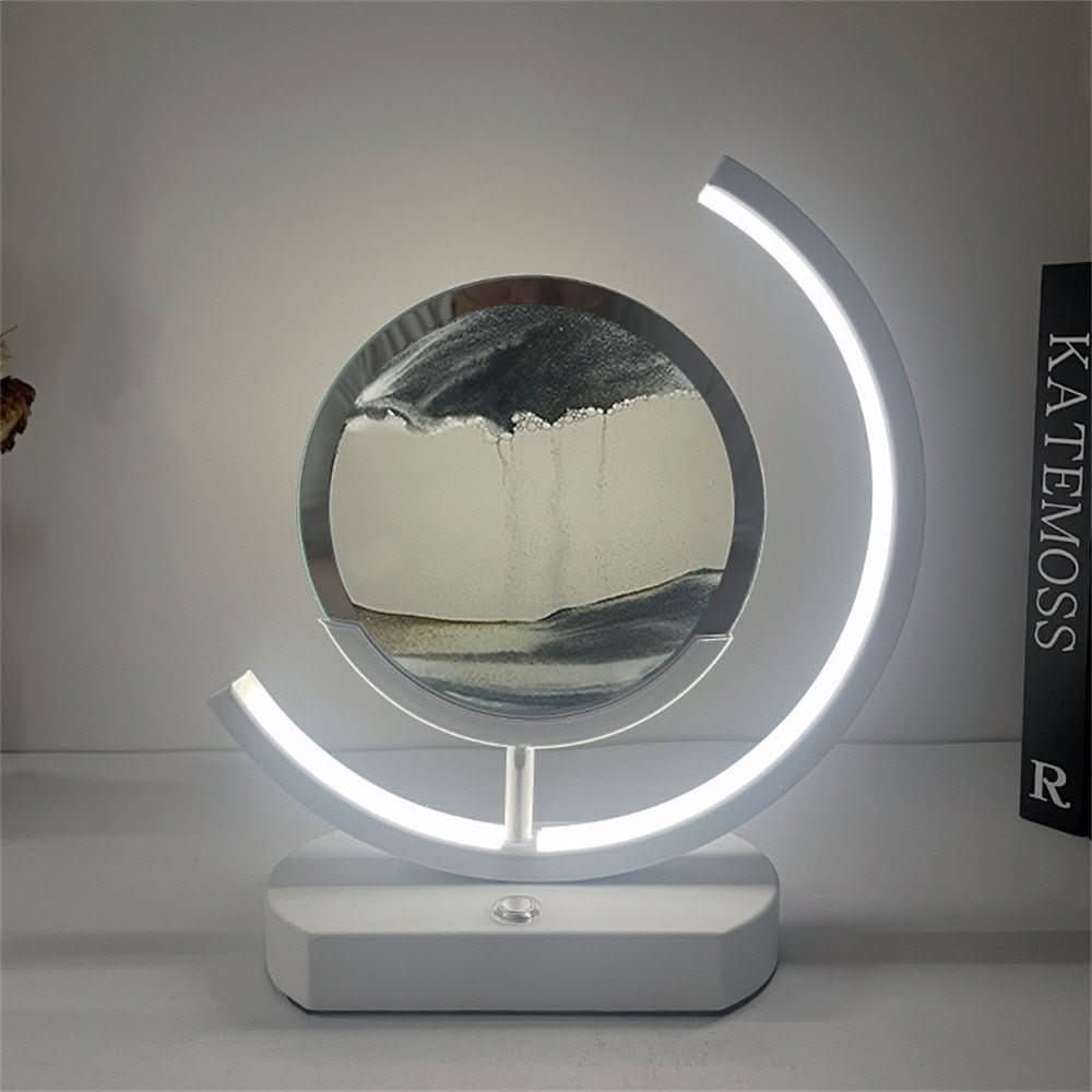 Flow Sand 3D LED Sand Art Table Lamp With USB Charging For Relaxing Ambiance | Temsk