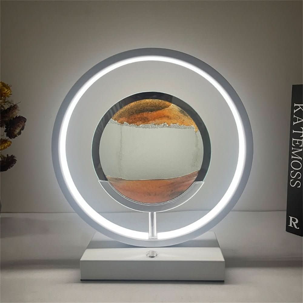 Flow Sand 3D LED Sand Art Table Lamp With USB Charging For Relaxing Ambiance | Temsk