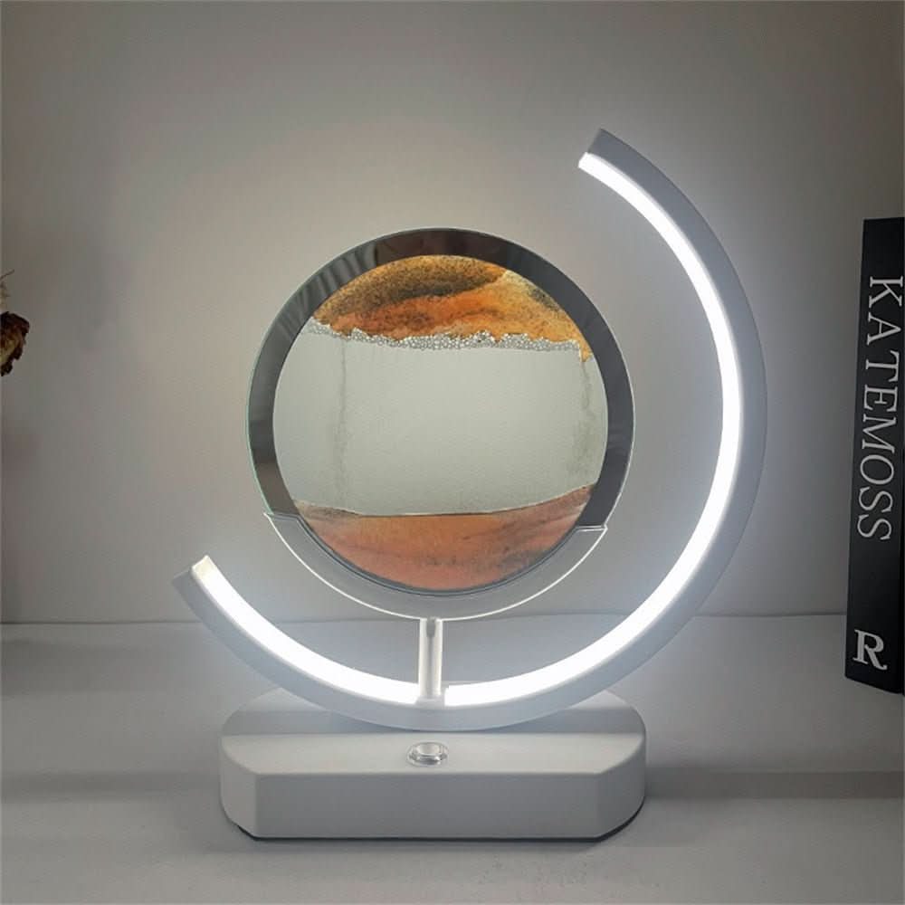 Flow Sand 3D LED Sand Art Table Lamp With USB Charging For Relaxing Ambiance | Temsk
