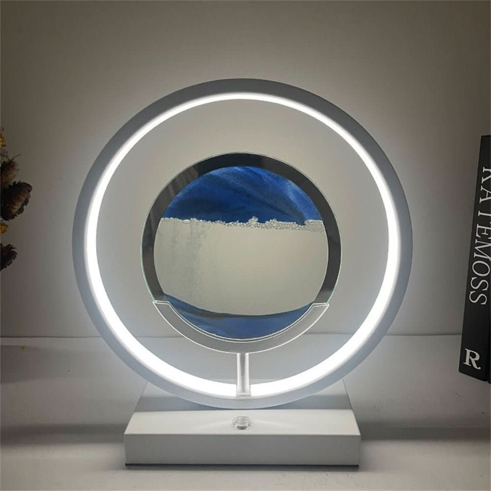 Flow Sand 3D LED Sand Art Table Lamp With USB Charging For Relaxing Ambiance | Temsk