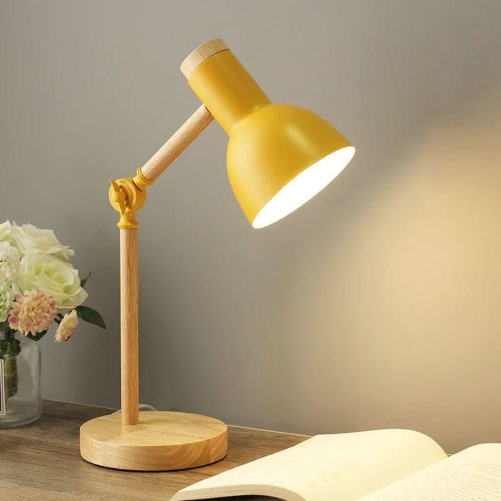 Nordic Luma Desk Lamp Adjustable Wooden Table Lamp In Scandinavian Style | Temsk