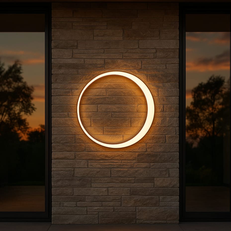 LumaNova Sleek Modern Outdoor Light Fixture For House Entryways | Temsk