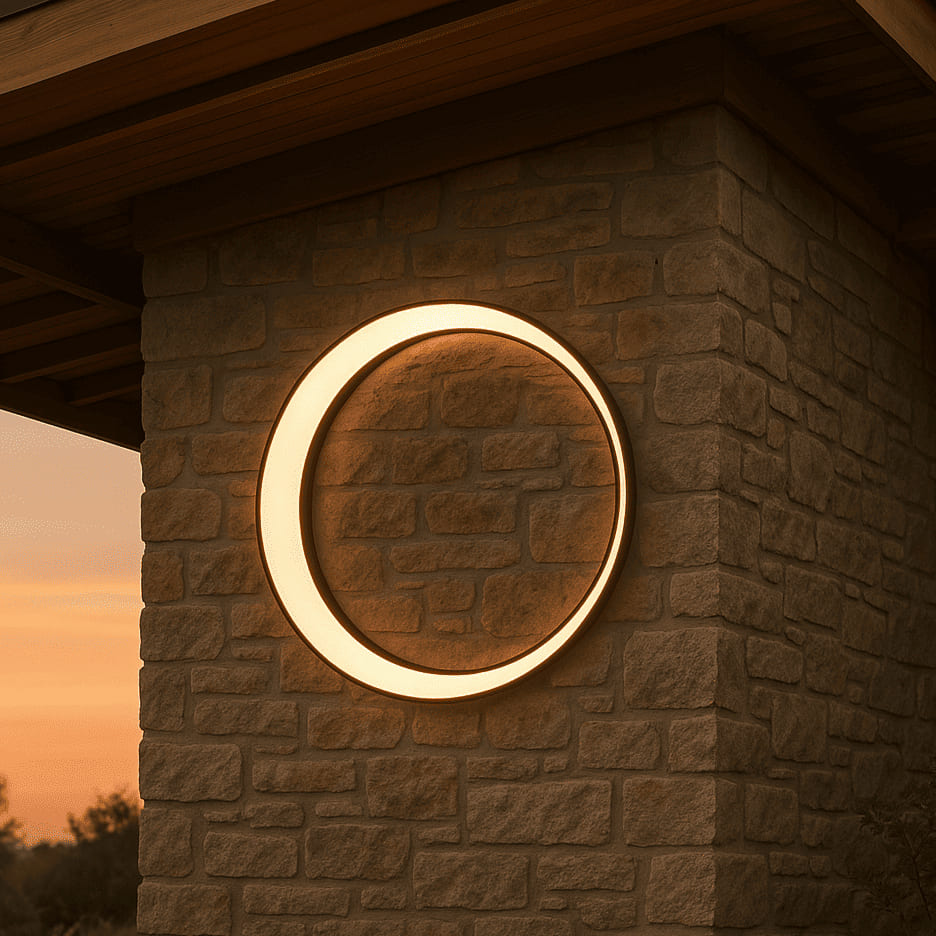LumaNova Sleek Modern Outdoor Light Fixture For House Entryways | Temsk