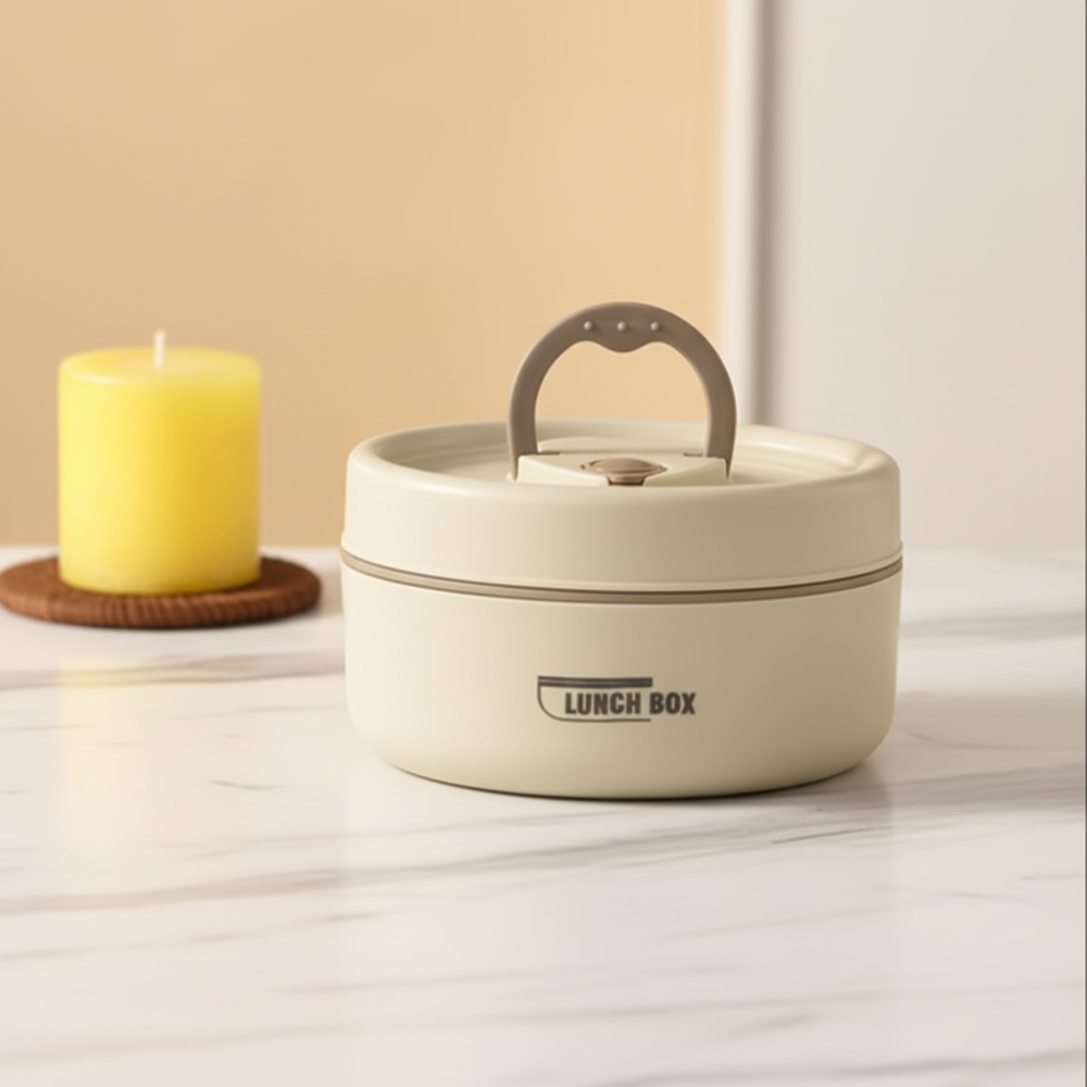 Edelstahl Isolierte Lunchbox mit auslaufsicherem Lebensmittelbehälter | Temsk