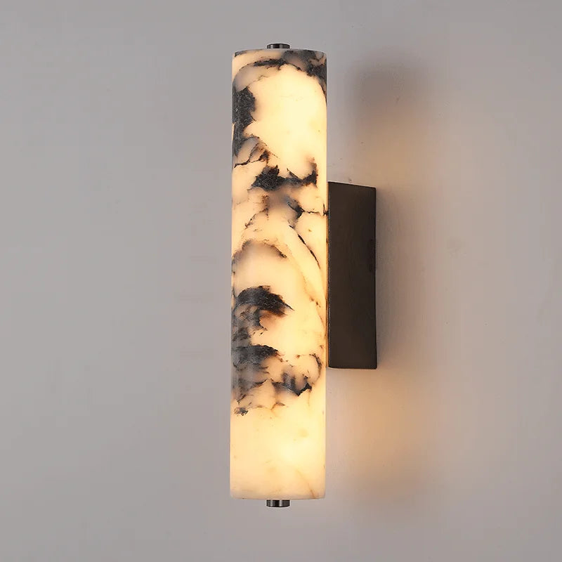 LuxeStone Italienische Naturmarmor-Wandlampe für Wohnzimmer und Schlafzimmer | Temsk