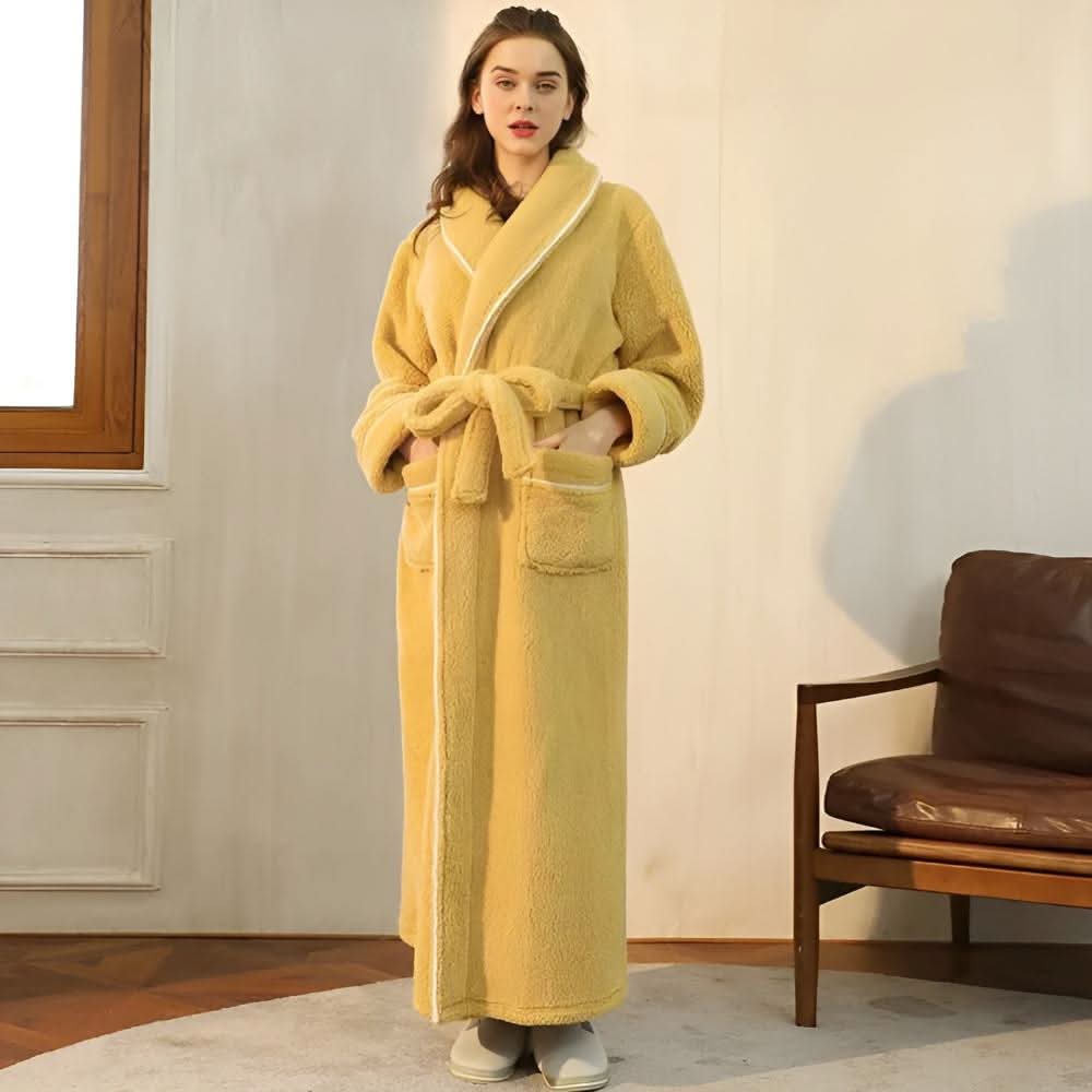 Luxurious CloudWeave Fleece Bathrobe, Unisex for Home | Temsk