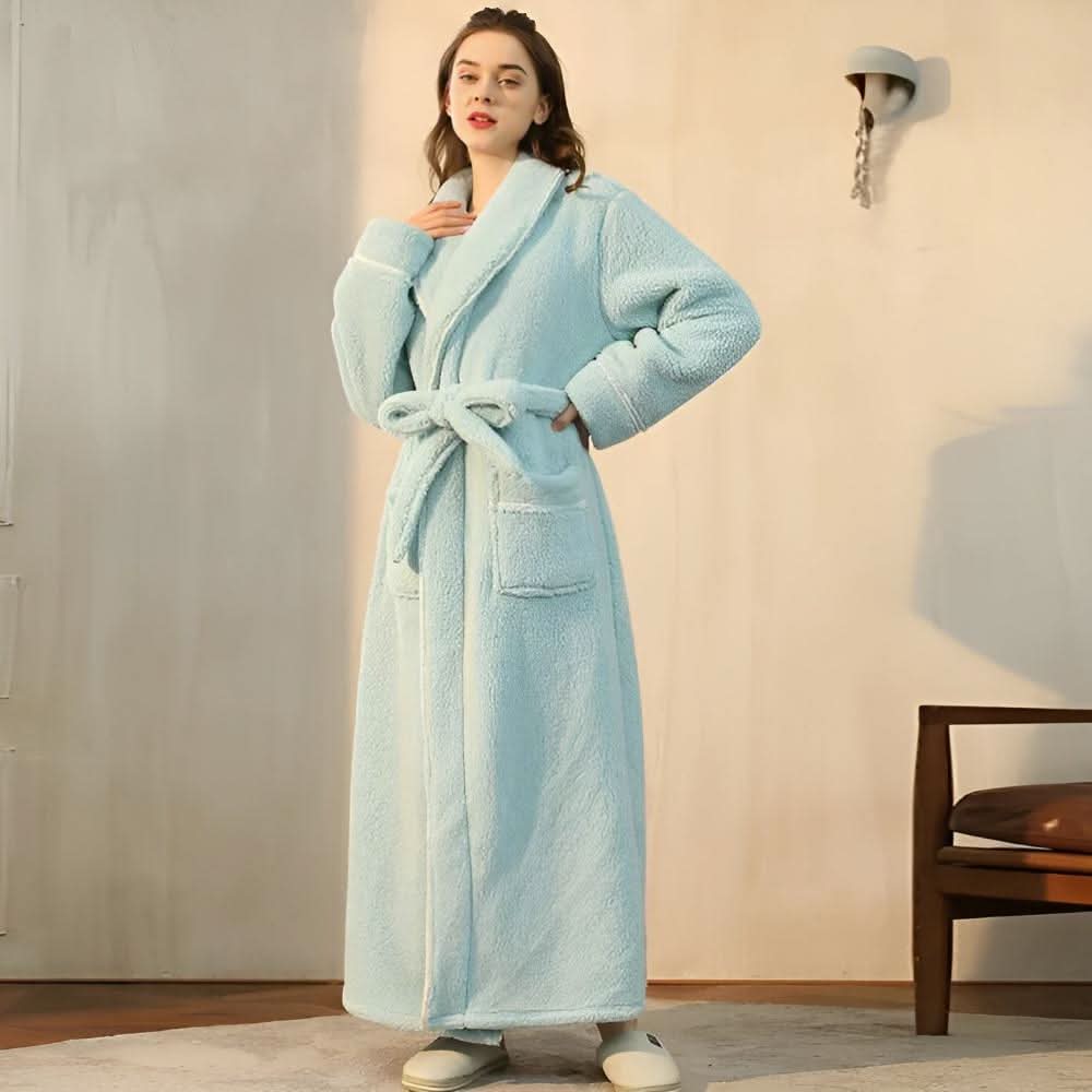 Luxurious CloudWeave Fleece Bathrobe, Unisex for Home | Temsk