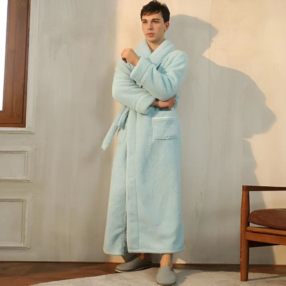 Luxurious CloudWeave Fleece Bathrobe, Unisex for Home | Temsk