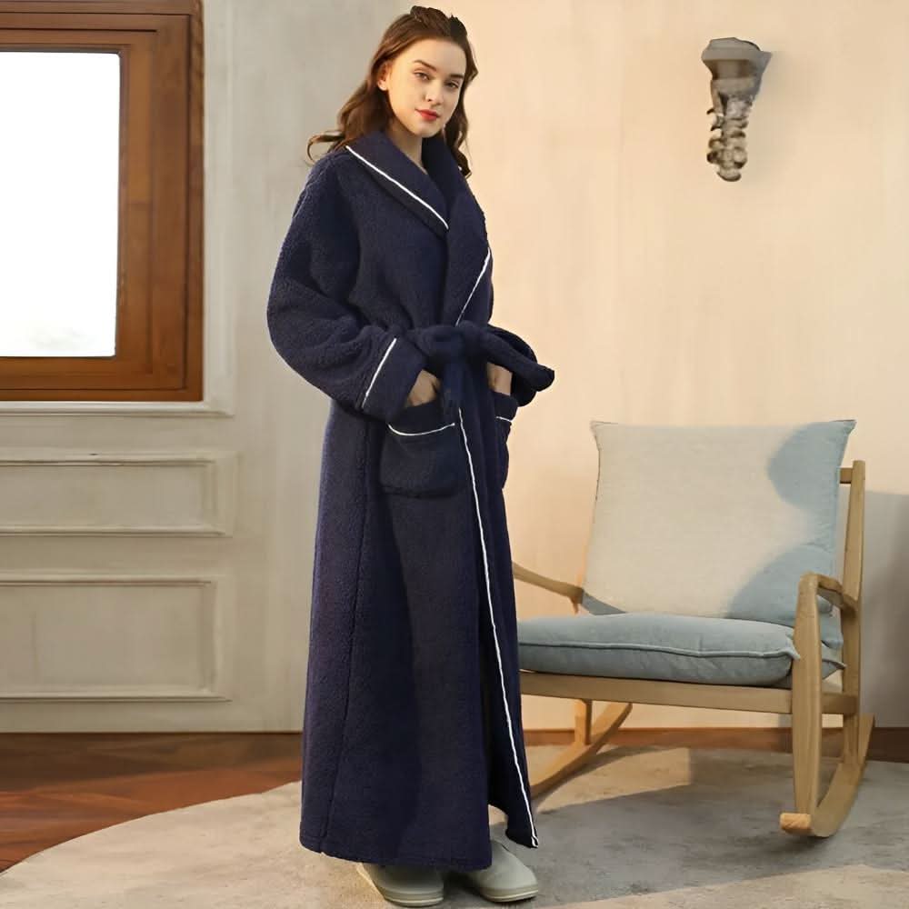 Luxurious CloudWeave Fleece Bathrobe, Unisex for Home | Temsk