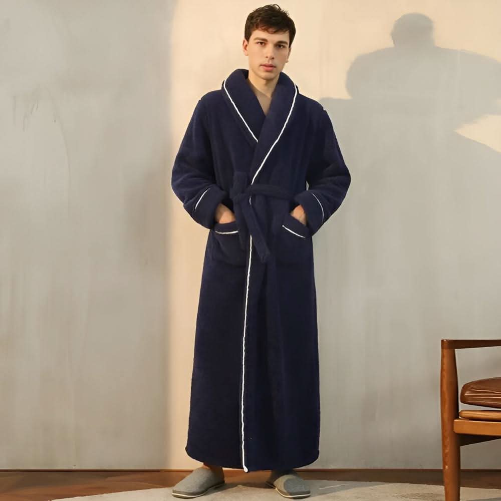 Luxurious CloudWeave Fleece Bathrobe, Unisex for Home | Temsk