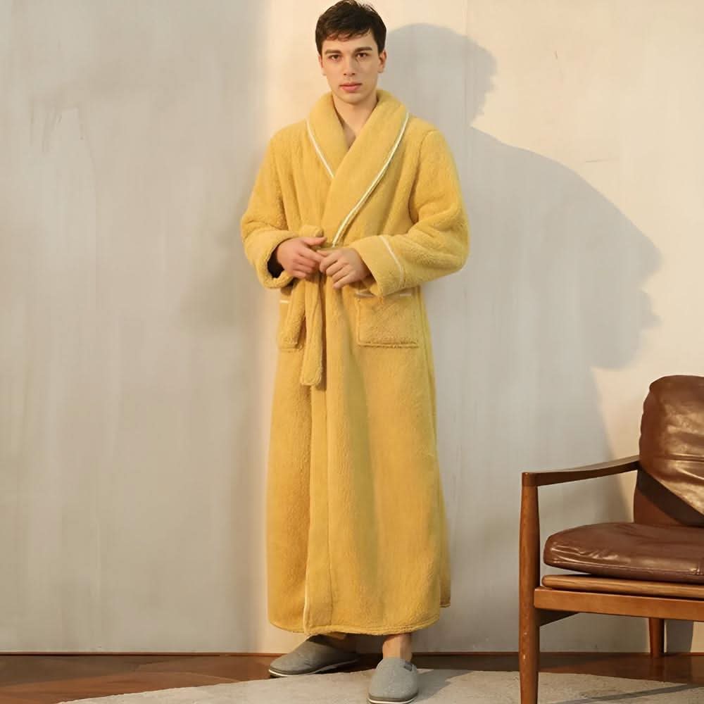 Luxurious CloudWeave Fleece Bathrobe, Unisex for Home | Temsk