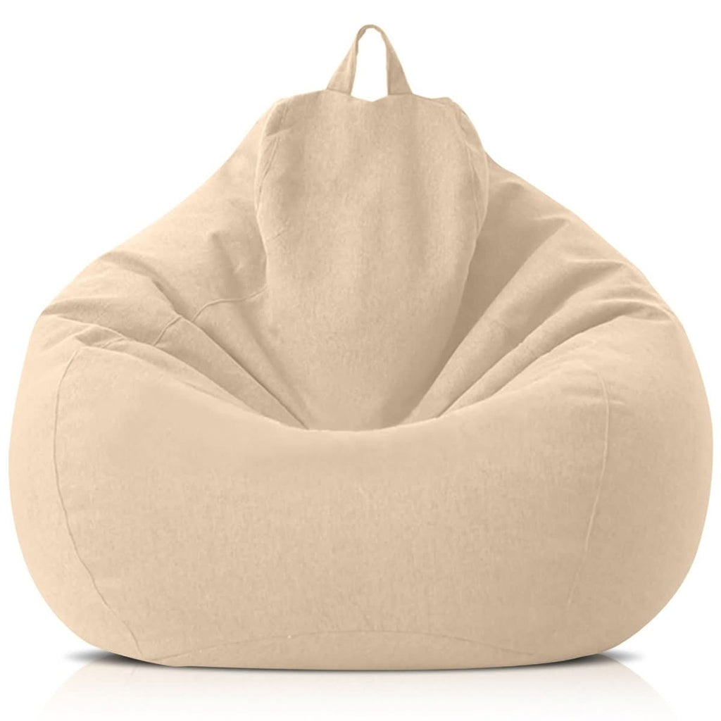 LinenLuxe Luxurious Linen Bean Bag Set With Filling | Temsk