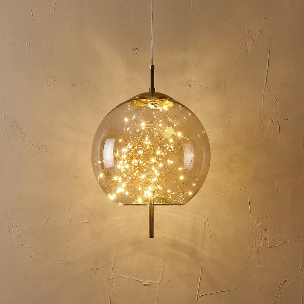 Glass Cylinder and Oval Pendant Ceiling Light Fixture | Temsk