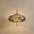 Glass Cylinder and Oval Pendant Ceiling Light Fixture | Temsk
