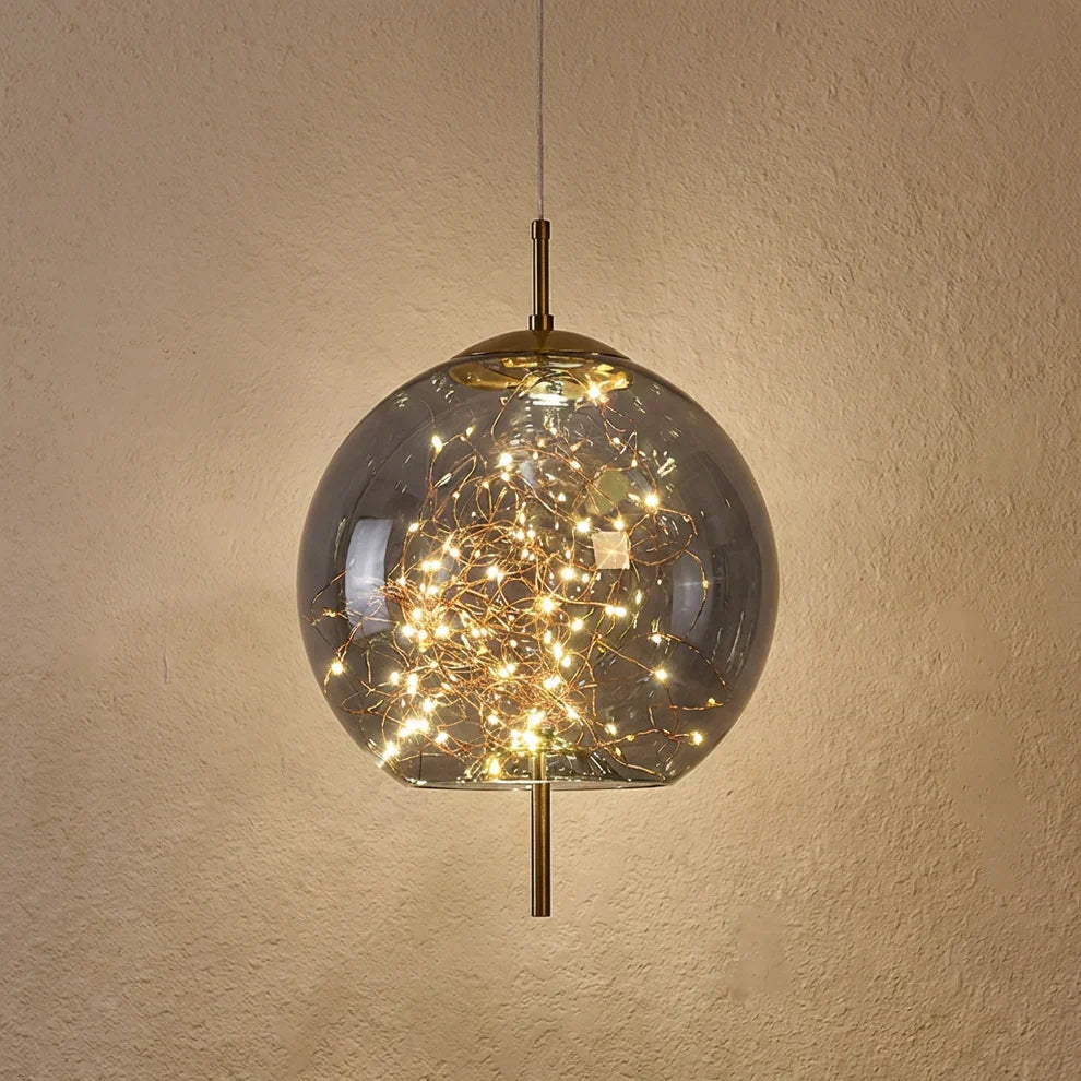 Glass Cylinder and Oval Pendant Ceiling Light Fixture | Temsk