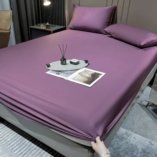 Elegant Mulberry Silk Fitted Sheet With Deep Pocket By SilkHarbor | Temsk