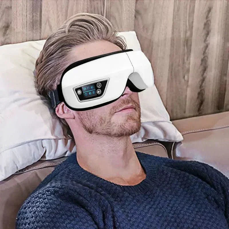 LuminaFlex 6D Eye Massager With Air Pressure, Heat, Vibration, Bluetooth And Folding | Temsk