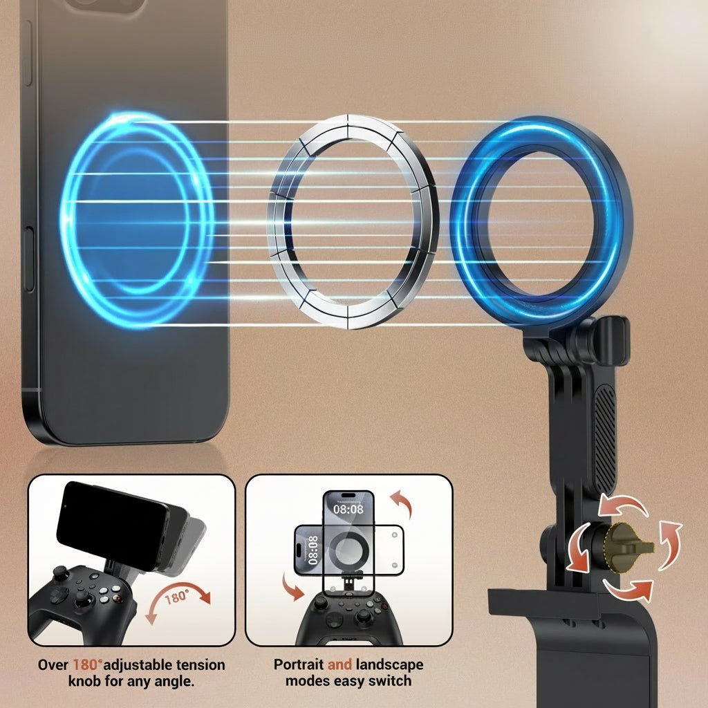 GripSync Magnetic Phone Holder for Xbox Wireless Controller 1914 | Temsk