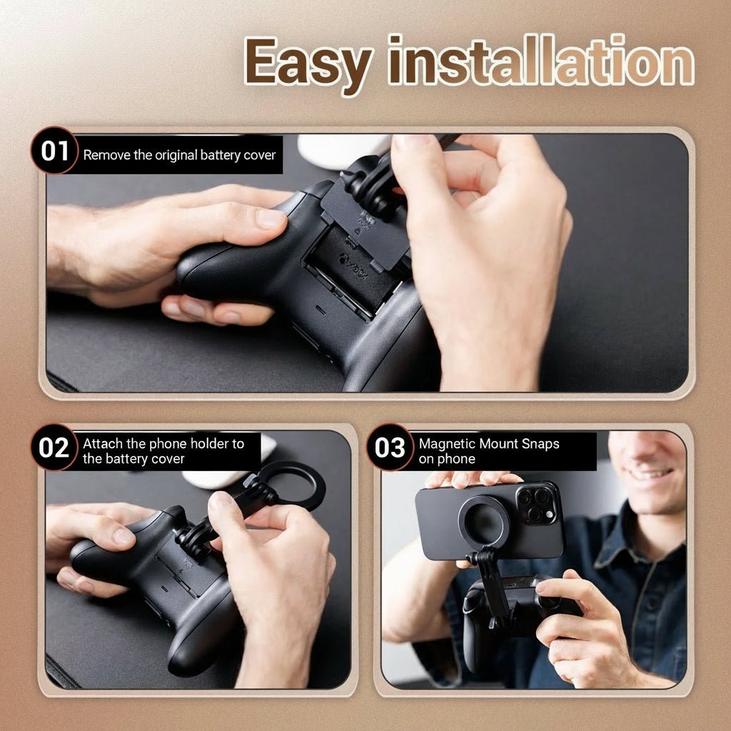 GripSync Magnetic Phone Holder for Xbox Wireless Controller 1914 | Temsk