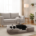 SnugNest Memory Foam Dog Bed With Plush Side Supports | Temsk