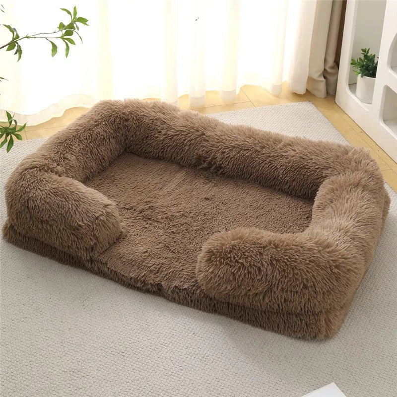SnugNest Memory Foam Dog Bed With Plush Side Supports | Temsk