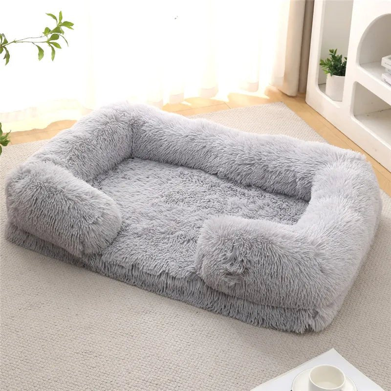 SnugNest Memory Foam Dog Bed With Plush Side Supports | Temsk