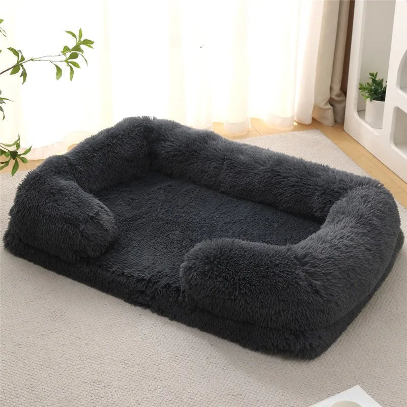SnugNest Memory Foam Dog Bed With Plush Side Supports | Temsk