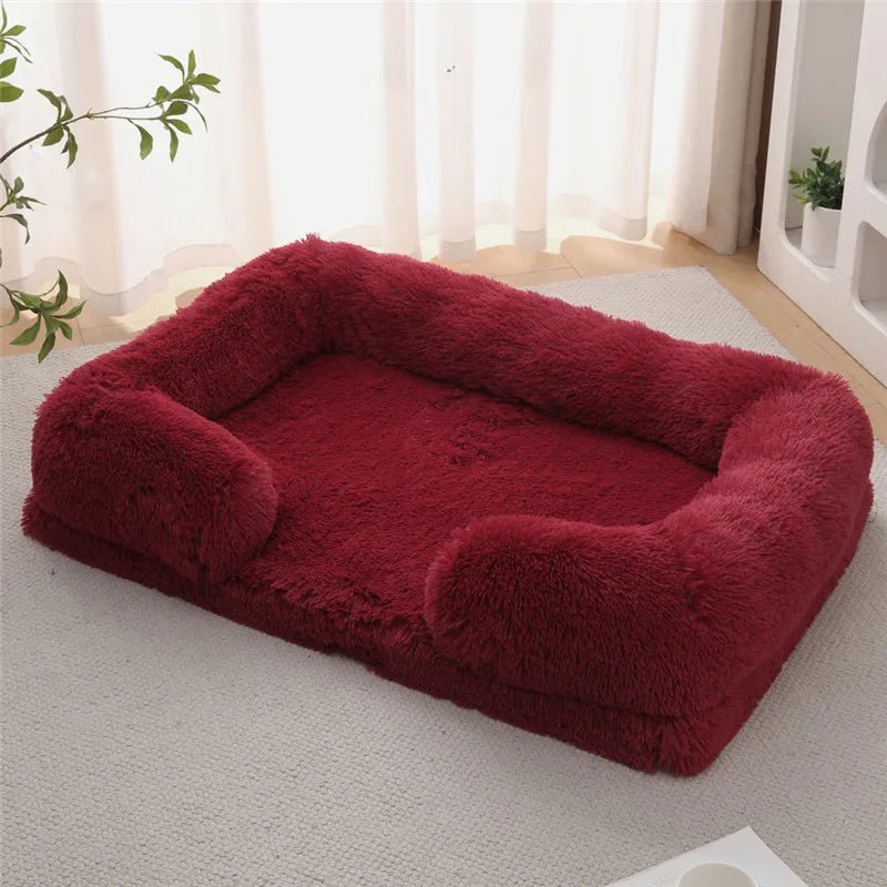 SnugNest Memory Foam Dog Bed With Plush Side Supports | Temsk
