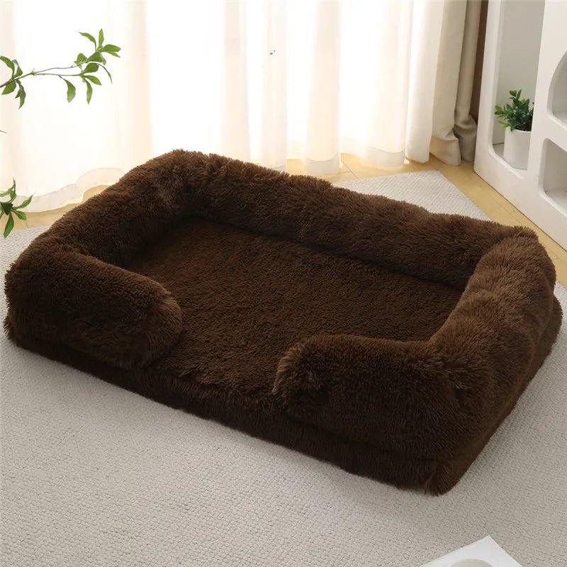 SnugNest Memory Foam Dog Bed With Plush Side Supports | Temsk