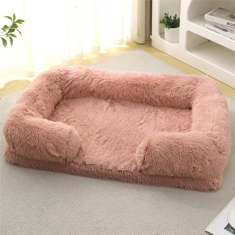 SnugNest Memory Foam Dog Bed With Plush Side Supports | Temsk